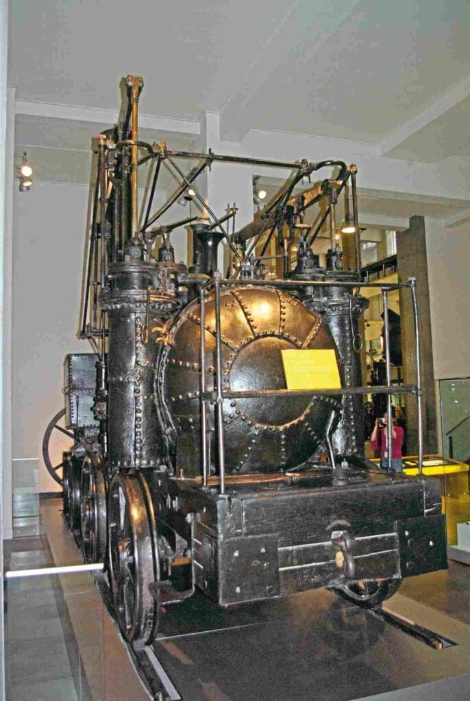 Puffing Billy in the Science Museum in South Kensington, as seen from the front. ROBIN JONES